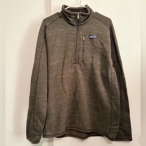 Patagonia Dark Green/Gray Half-Zip Fleece